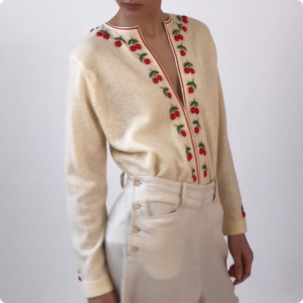 Long angora cardigan best sale